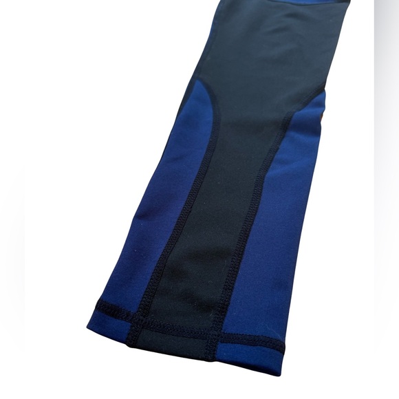 Navy Blue/Black Performance Leggings - Picture 6 of 8